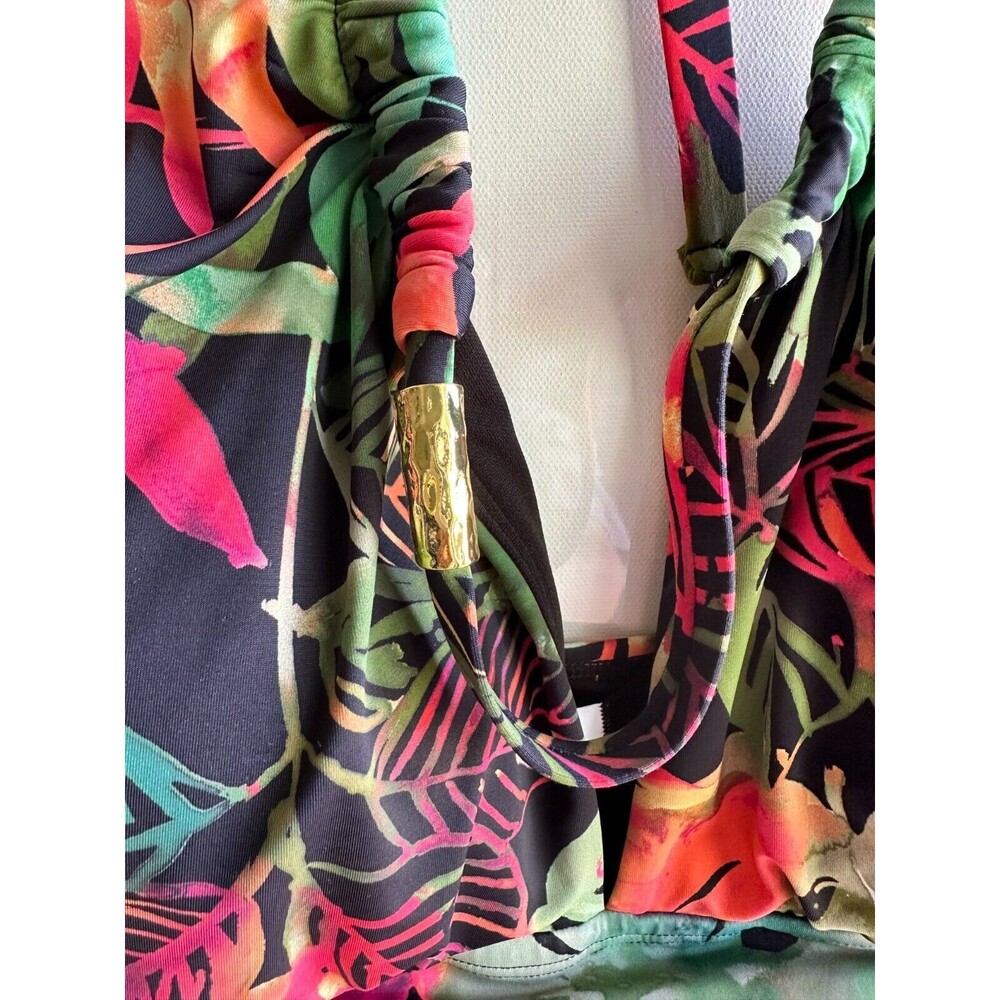 NWT $138 Lauren Ralph Lauren Women's Swimsuit High Neck Tummy-Control one pc - Picture 7 of 11